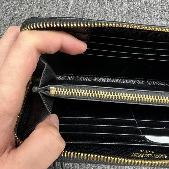 100% AUTHENTIC SAINT LAURENT PARIS ZIPPY WALLET - Picture 12 of 15